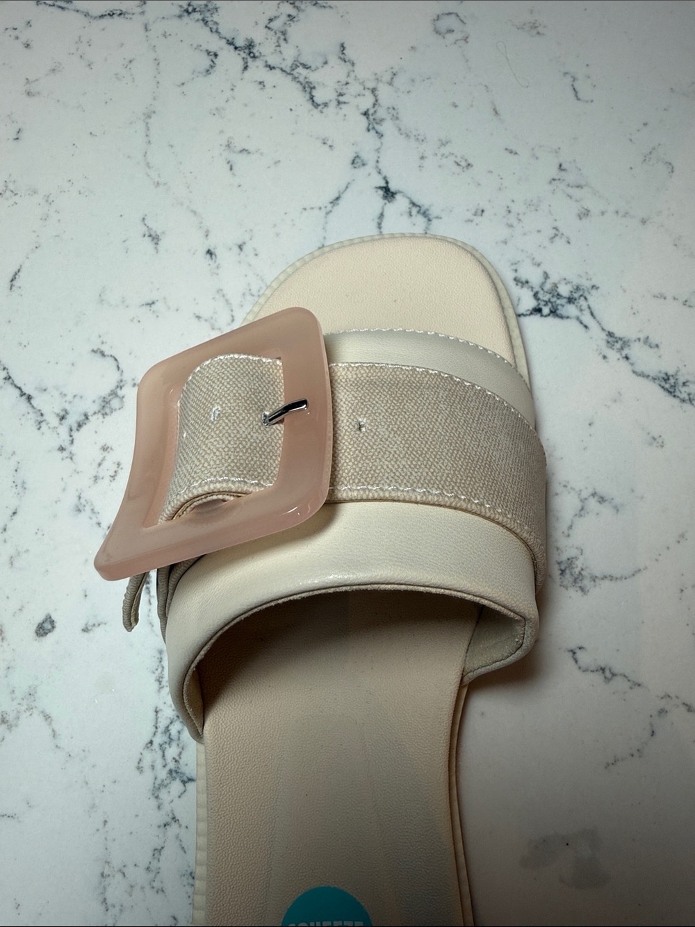 Reef Women’s Lana Buckle Slide Sandals in Vintage White, Size 7 - Picture 5 of 9